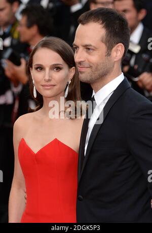 Natalie Portman und Benjamin Millepied bei der Premiere des Eröffnungsfilms La Tete Haute, die während des 68. Festival de Cannes im Grand Theatre Lumiere, Palais des Festivals, Cannes, Frankreich stattfindet Stockfoto