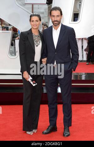 Jessica Lemarie und Robert Pires bei der Europa-Premiere von Spy im Odeon-Kino Leicester Square, London. (Obligatorisches Guthaben: DOUG PETERS/EMPICS Entertainment) Stockfoto