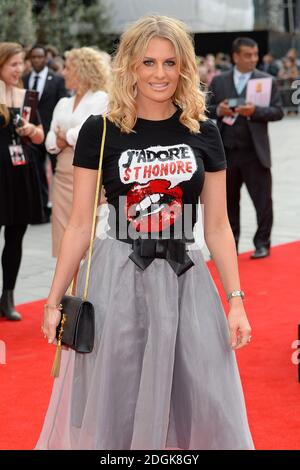 Danielle Armstrong bei der europäischen Premiere von Spy im Odeon-Kino Leicester Square, London. (Obligatorisches Guthaben: DOUG PETERS/EMPICS Entertainment) Stockfoto