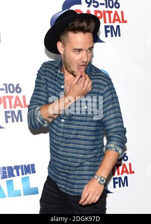 Liam Payne aus einer Richtung beim Capital FM Summertime Ball im Wembley Stadium, London. Stockfoto