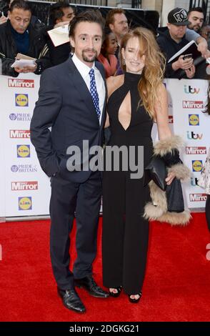 Richard Hammond und Amanda Etheridge kommen für die Pride of Britain Awards 2015 im Grosvenor House, Park Lane, London an. Bild Kredit sollte lesen: Doug Peters / EMPICS Entertainment Stockfoto