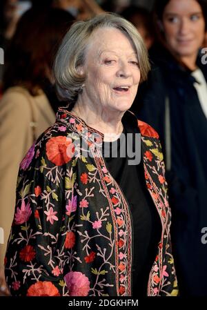 Dame Maggie Smith beim BFI London Film Festival Premiere for the Lady in the Van, im Odeon, Leicester Square, London. Foto-Kredit sollte Doug Peters / EMPICS Entertainment lesen Stockfoto