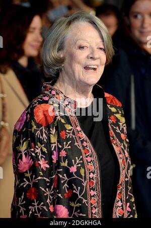 Dame Maggie Smith beim BFI London Film Festival Premiere for the Lady in the Van, im Odeon, Leicester Square, London. Foto-Kredit sollte Doug Peters / EMPICS Entertainment lesen Stockfoto