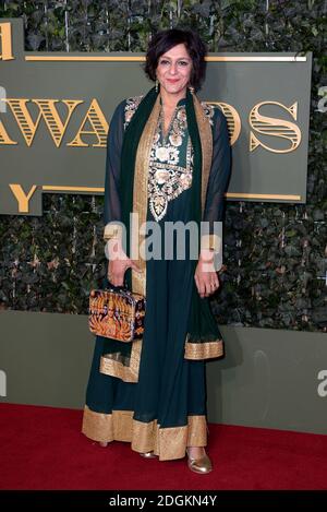 Meera Syal Teilnahme an den London Evening Standard Theatre Awards, die am 22. November 2015 im Old Vic Theatre, London, verliehen wurden. Stockfoto