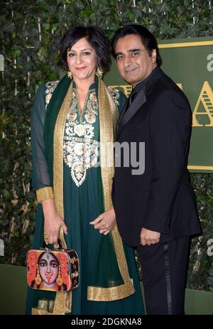 Meera Syal und Sanjeev Bhaskar nehmen an den London Evening Standard Theatre Awards Teil, die am 22. November 2015 im Old Vic Theatre, London, stattfinden. Bildnachweis sollte lauten: Doug Peters EMPICS Entertainment Stockfoto