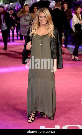 Danielle Armstrong bei der Europapremiere von How to Be Single im Vue West End, Leicester Square, London. Stockfoto