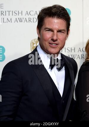 Tom Cruise im Pressenzimmer während der EE British Academy Film Awards im Royal Opera House, Bow Street, London. EMPICS Entertainment Foto. Bilddatum: Sonntag, 14. Februar 2016. Bildnachweis sollte lauten: Doug Peters/ EMPICS Entertainment Stockfoto