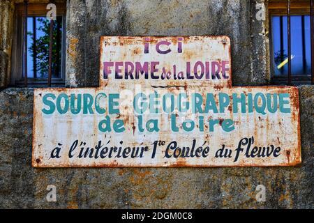 Frankreich, Ardeche (07), regionaler Naturpark von Monts d'Ardèche, Mont Gerbier-de-Jonc (1551 m), die Quellen der Loire Stockfoto