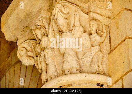 Frankreich, Loiret (45), Loire-Tal UNESCO-Weltkulturerbe, Saint-Benoît-sur-Loire, Benediktinerabtei Saint-Benoît-sur-Loire, Fleury abbe Stockfoto