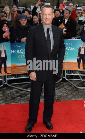 Tom Hanks bei der Ankunft am A Hologramm für die King Premiere, BFI Southbank, London. Bild: Doug Peters EMPICS Entertainment Stockfoto