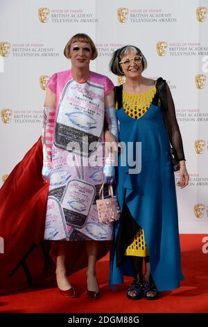 Grayson Perry und Philippa Perry bei den House of Fraser BAFTA TV Awards 2016 in der Royal Festival Hall, Southbank, London. Stockfoto