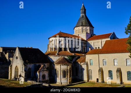 Frankreich, Nièvre (58), La Charité-sur-Loire, Saint-Jacques-de-Compostelle, Notre-Dame Kirche, Loire-Tal Stockfoto