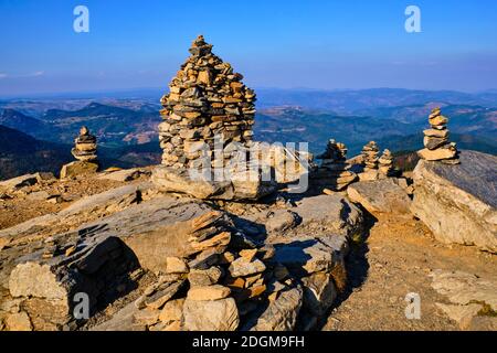 Frankreich, Ardeche (07), regionaler Naturpark von Monts d'Ardèche, Mont Gerbier-de-Jonc (1551 m), die Quellen der Loire Stockfoto