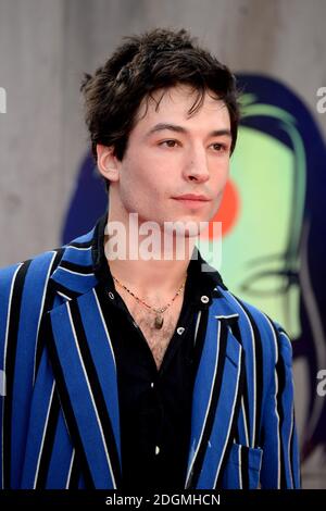 Ezra Miller bei der europäischen Premiere von Suicide Squad im ODEON Leicester Square, London. Bildnachweis sollte Doug Peters/EMPICS Entertainment lesen. Stockfoto