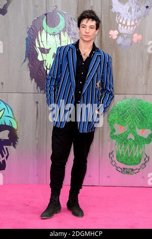 Ezra Miller bei der europäischen Premiere von Suicide Squad im ODEON Leicester Square, London. Bildnachweis sollte Doug Peters/EMPICS Entertainment lesen. Stockfoto