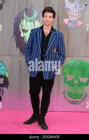 Ezra Miller bei der europäischen Premiere von Suicide Squad im ODEON Leicester Square, London. Bildnachweis sollte Doug Peters/EMPICS Entertainment lesen. Stockfoto