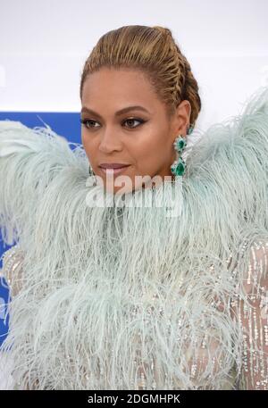 Beyonce Knowles bei der Ankunft bei den MTV Video Music Awards 2016, Madison Square Garden, New York City. Bildnachweis sollte lauten: Doug Peters/EMPICS Entertainment Stockfoto