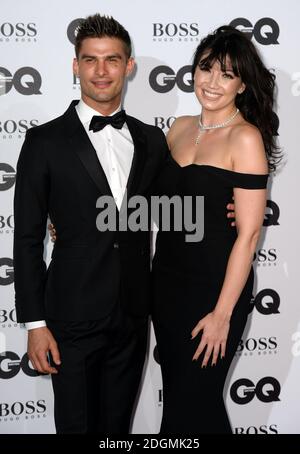 Daisy Lowe und Aljaz Skorjanec bei den GQ Men of the Year Awards 2016 in der Tate Modern, London. Stockfoto