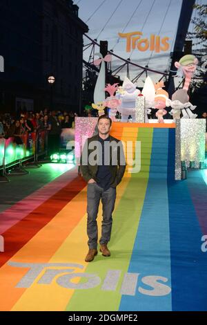 Justin Timberlake bei der Trolls-Sonderveranstaltung im Coca Cola London Eye an der Themse in London. Bilddatum: Donnerstag, 28. September 2016. Bildnachweis sollte lauten: Doug Peters/ EMPICS Entertainment. Stockfoto