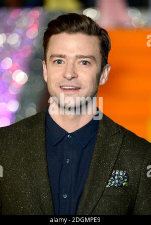 Justin Timberlake bei der Trolls-Sonderveranstaltung im Coca Cola London Eye an der Themse in London. Bilddatum: Donnerstag, 28. September 2016. Bildnachweis sollte lauten: Doug Peters/ EMPICS Entertainment. Stockfoto