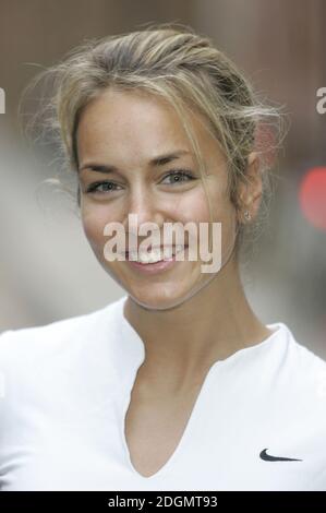 Lady Isabella Hervey stellt offiziell ihre Fitness-DVD "Isabella's Power Workout" im KX GYM UK, West London, vor. Stockfoto