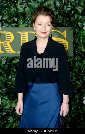 Lesley Manville Teilnahme an der The London Evening Standard Theatre Awards statt auf der Old Vic Theatre in London. Stockfoto