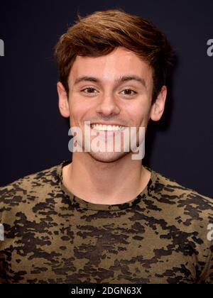 Tom Daley während der Red Carpet Ankünfte für BBC Sports Personality of the Year 2016 im Vox at Resorts World Birmingham. Bildnachweis sollte lauten: Doug Peters/EMPICS Entertainment Stockfoto