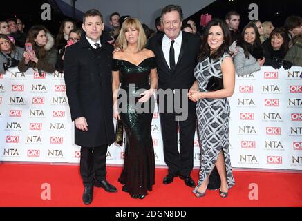 Ben Shephard, Kate Garaway, Piers Morgan und Susanna Reid bei den National Television Awards 2017 im O2, London. Bildnachweis sollte lauten: Doug Peters/EMPICS Entertainment Stockfoto