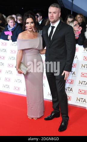 Candice Brown und Liam McCauley bei den National Television Awards 2017 im O2, London Stockfoto