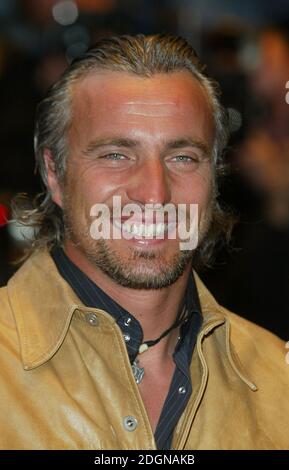 David Ginola bei der Premiere von Hope Springs auf dem Leicester Square in London. Kopfschuss, Stoppeln. Â©Doug Peters/allaction.co.uk Stockfoto