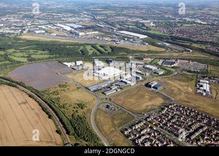 Luftaufnahme des University of Sheffield Advanced Manufacturing Park, Catcliffe bei Sheffield, South Yorkshire Stockfoto