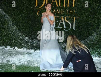 Emma Watson nimmt an der Beauty and the Beast Launch Event im Spencer House, St James's Place, London Teil. Bild Kredit sollte Doug Peters / EMPICS Entertainment lesen Stockfoto