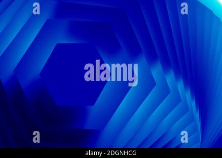 Abstrakter Hexagon Hintergrund als Vorlage - 3D Illustration Stockfoto