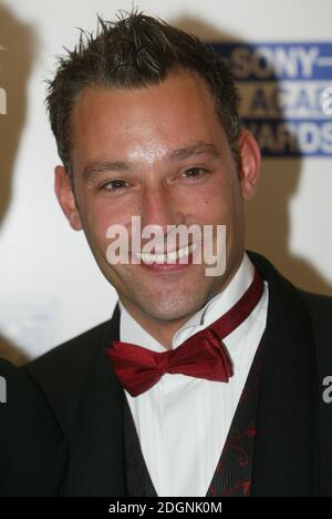 Toby Anstis bei den Sony Radio Academy Awards im Grosvenor House Hotel in Londons Park Lane. Kopfschuss. Â©doug peters/allaction.co.uk Stockfoto