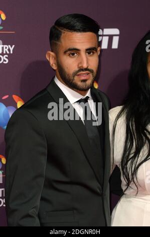 Riyad Mahrez nahm an den BT Sport Industry Awards Teil, die im Battersea Evolution im Battersea Park, London, verliehen wurden Stockfoto