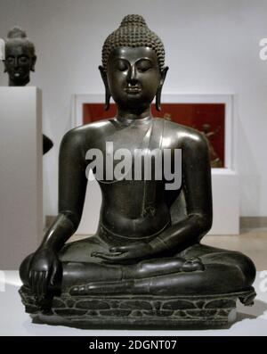 Buddha. Lanna Kingdom (Thailand). Bronzeskulptur, 15. Jahrhundert. Dallas Museum of Art. Staat von Texas. Usa. Stockfoto