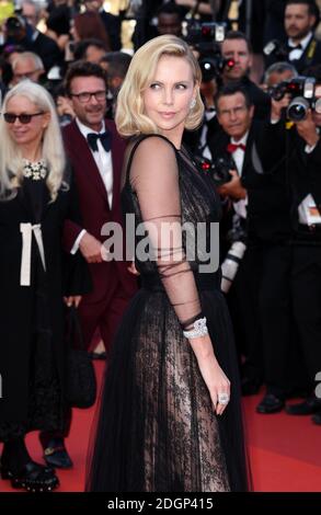 Charlize Theron bei der 70. Jubiläumsfeier im Grand Theatre Lumiere im Rahmen der 70. Filmfestspiele von Cannes. Bildnachweis sollte lauten: Doug Peters/EMPICS Entertainment Stockfoto