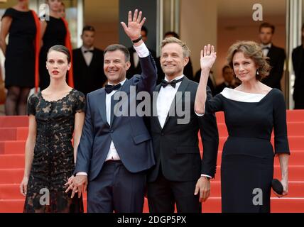 Marine Vacth, Francois Ozon, Jeremie Renier und Jacqueline Bisset bei der Premiere von The Double Lover während der 70. Filmfestspiele von Cannes in Frankreich. Bildnachweis sollte lauten: Doug Peters/EMPICS Entertainment Stockfoto