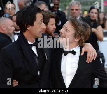 Adrien Brody und Mathieu Amalric nehmen an der Fotoproduktion „Based on a True Story“ Teil, die im Rahmen der 70. Filmfestspiele von Cannes stattfand Stockfoto