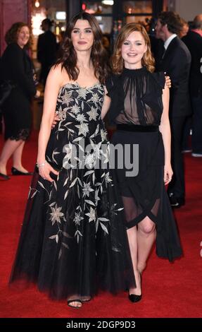 Rachel Weisz und Holliday Grainger bei der Weltpremiere von My Cousin Rachel, gehalten im Picturehaus Central Cinema in Piccadilly, London. Das Copyright für Fotos sollte Doug Peters/EMPICS Entertainment lauten Stockfoto
