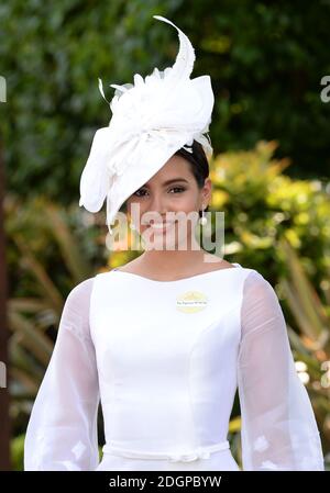 Stephanie Del Valle Diaz während des Tages einer von Royal Ascot auf der Ascot Racecourse, London Stockfoto