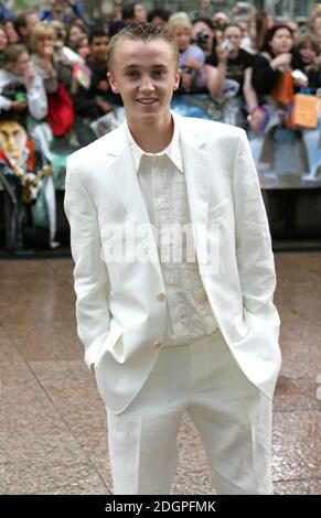 Tom Felton bei der Premiere von Harry Potter und der Gefangene von Azkaban, Leicester Square, London Â©Doug Peters/allactiondigital. Stockfoto