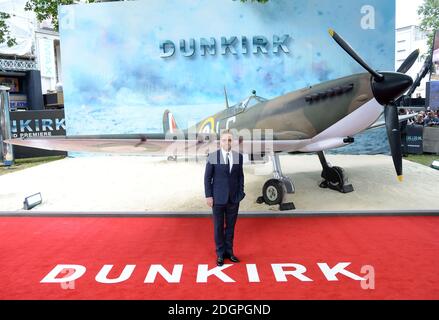 Sir Kenneth Branagh bei der Weltpremiere von Dunkirk, die im Odeon-Kino am Leicester Square in London stattfand. Das Copyright für Fotos sollte Doug Peters/EMPICS Entertainment lauten Stockfoto