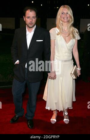 Claudia Schiffer und Matthew Vaughn bei der London Party in der Wallace Collection, London, eine Chance für BAFTA Nominierten und Filmindustrie Mover und Shaker vor den Awards am nächsten Tag zu mischen. Doug Peters/allactiondigital Stockfoto