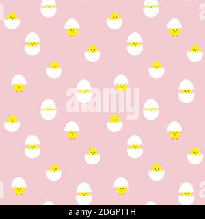 Osterei Nahtloses Muster für Computergrafiken, Modetextilien, etc. Stock Vektor