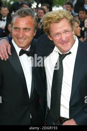 David Ginola und Michael Madsen bei der Premiere von Star Wars, Revenge of the Sith, dem Palais Du Festival. Teil des 58. Festivals De Cannes. Doug Peters/allactiondigital.com Stockfoto