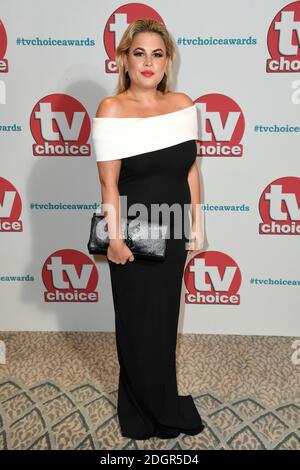 Nadia Essex nimmt an den TV Choice Awards 2017 im Dorchester, Park Lane, Mayfair, London Teil. Bildnachweis sollte lauten: Doug Peters/Empics Entertainment Stockfoto