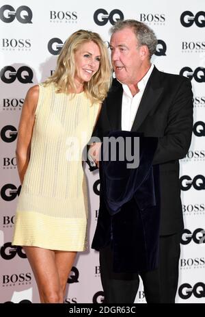 Jeremy Clarkson und Lisa Hogan bei den GQ Men of the Year Awards 2017 in der Tate Modern, London. Bildnachweis sollte lauten: Doug Peters/Empics Entertainment Stockfoto