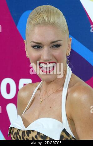 Gwen Stefani bei der Ankunft für die MTV Music Video Awards (VMA's) in der American Airlines Arena, Florida am 28/08/05. Doug Peters/allactiondigital.com Stockfoto