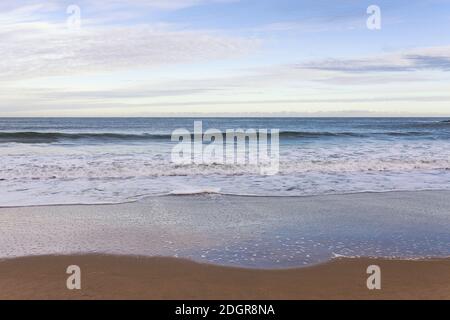 Coldingham Bay Beach Berwickshire grenzt an Schottland Großbritannien Stockfoto